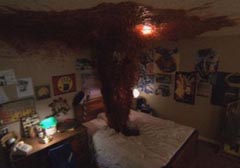 Johnny Depp, spunked out all over the ceiling in <b> A Nightmare On Elm Street </b>